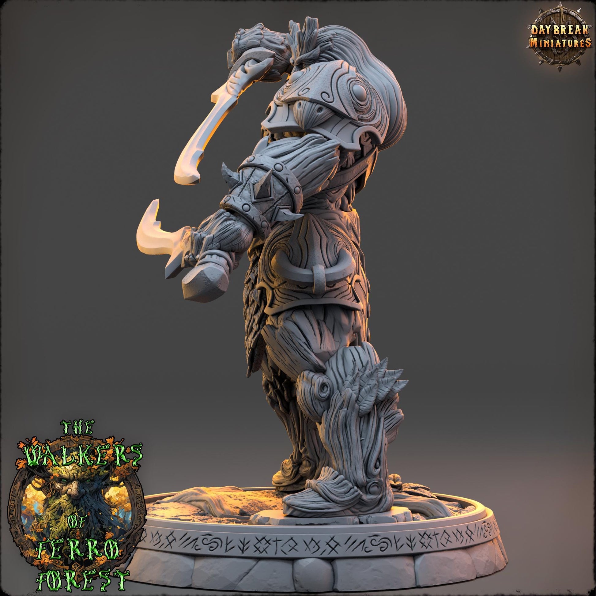 3D Printed Ent Miniature: Malrik Wraithmere - D&D Tabletop Gaming