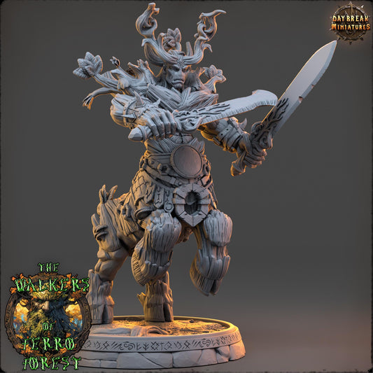 3D Printed Ent Miniature: 32mm Scale, Tabletop RPG, D&D