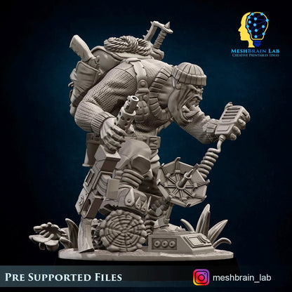 Ork Kommando Radio operator | Wargaming | Tabletop | 3D printed miniature | OPR compatible