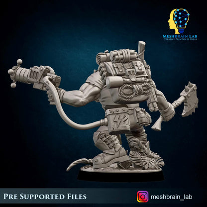 Ork Kommando with Energy Gun | Wargaming | Tabletop | 3D printed miniature | OPR compatible