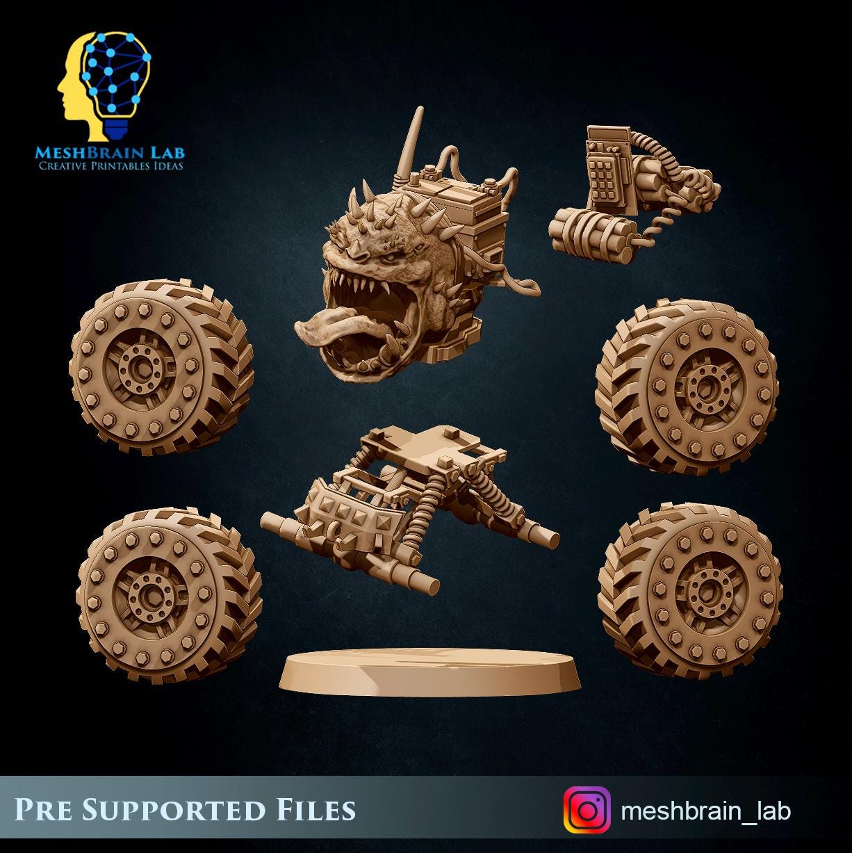 Ork Pet Bomb | Wargaming | Tabletop | 3D printed miniature | OPR compatible