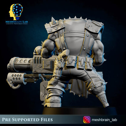 Pirate Ork with Big Bada Boom weapon nr3 | Wargaming | Tabletop | 3D printed miniature | OPR compatible