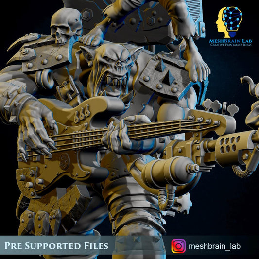 Ork Warboss Jarriz The Beast | Wargaming | Tabletop | 3D printed miniature | OPR compatible
