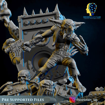 Ork Warboss Jarriz The Beast | Wargaming | Tabletop | 3D printed miniature | OPR compatible