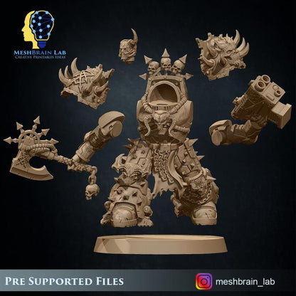 Doom Berzerker Terminator squad | Wargaming | Tabletop | 3D printed miniature | OPR compatible