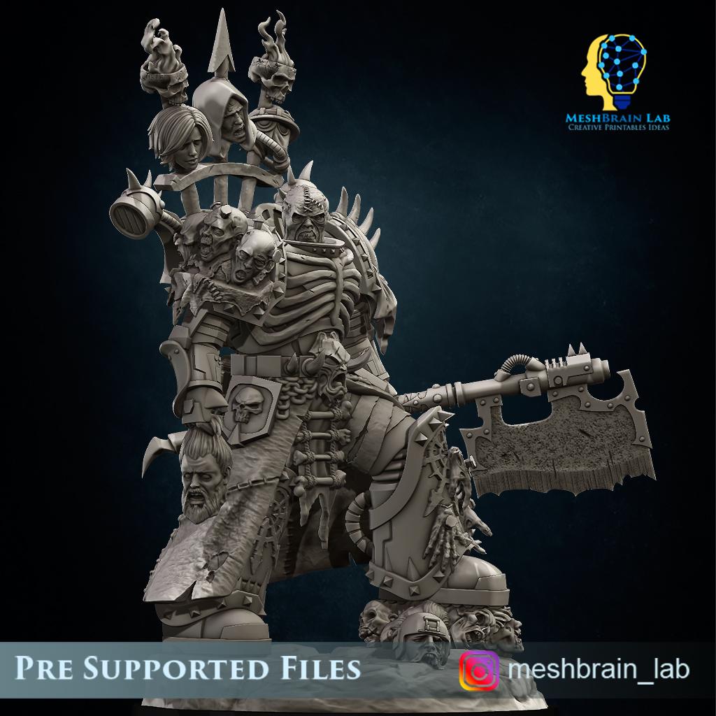 Doom Berzerker Executioner | Wargaming | Tabletop | 3D printed miniature | OPR compatible