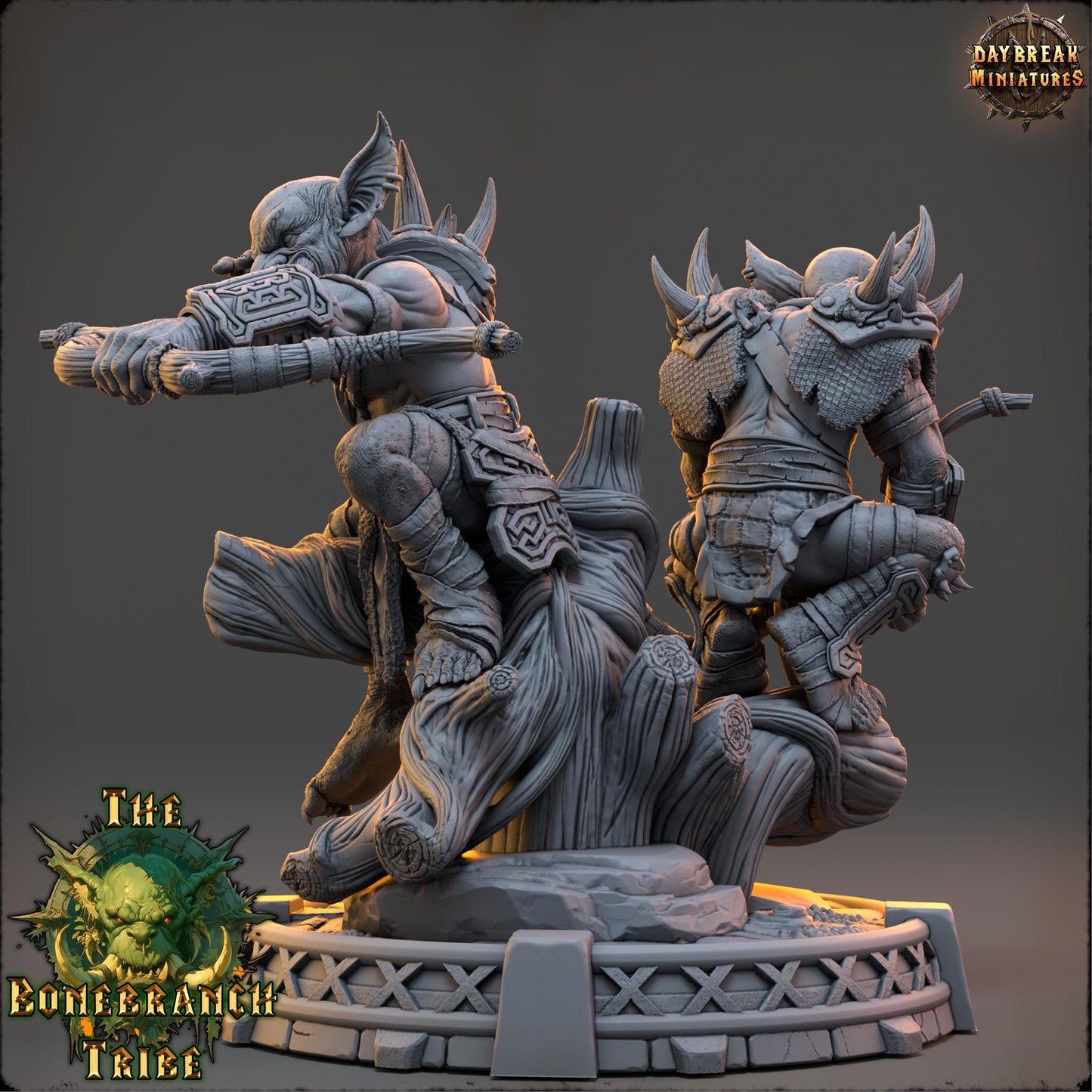 Goblin Archer - Brothers Mizzik and Hazza Skulker | Daybreak Miniatures | 3D printed | Tabletop | Dungeons and Dragons | Wargaming | D&D