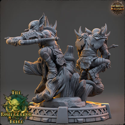 Goblin Archer - Brothers Mizzik and Hazza Skulker | Daybreak Miniatures | 3D printed | Tabletop | Dungeons and Dragons | Wargaming | D&D