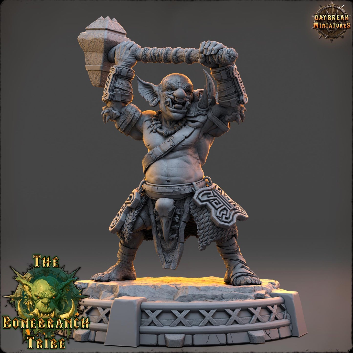 Goblin Fighter - Drogg Skullstamper | Daybreak Miniatures | 3D printed | Tabletop | Dungeons and Dragons | Wargaming | D&D
