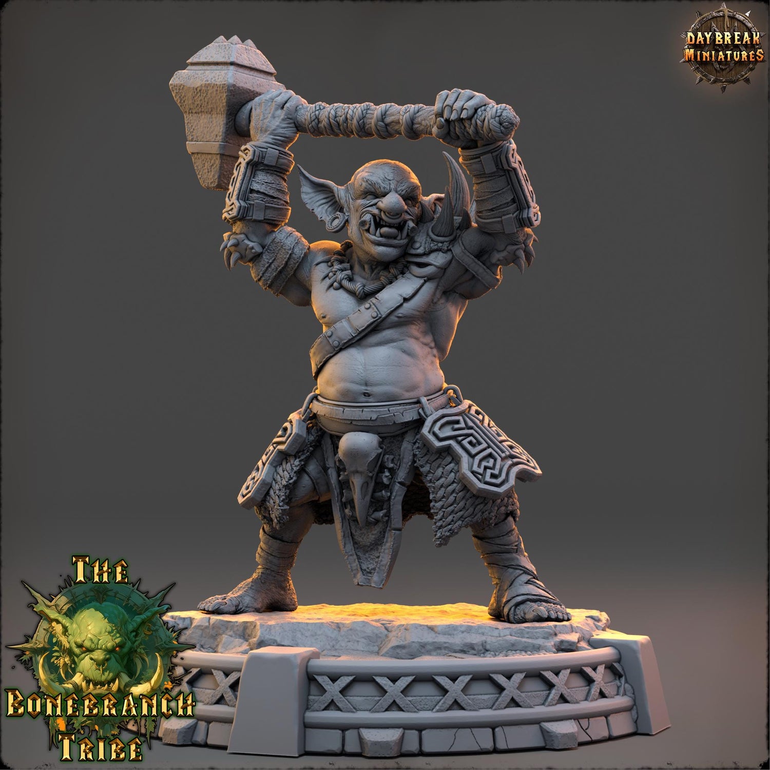 Goblin Fighter - Drogg Skullstamper | Daybreak Miniatures | 3D printed | Tabletop | Dungeons and Dragons | Wargaming | D&D