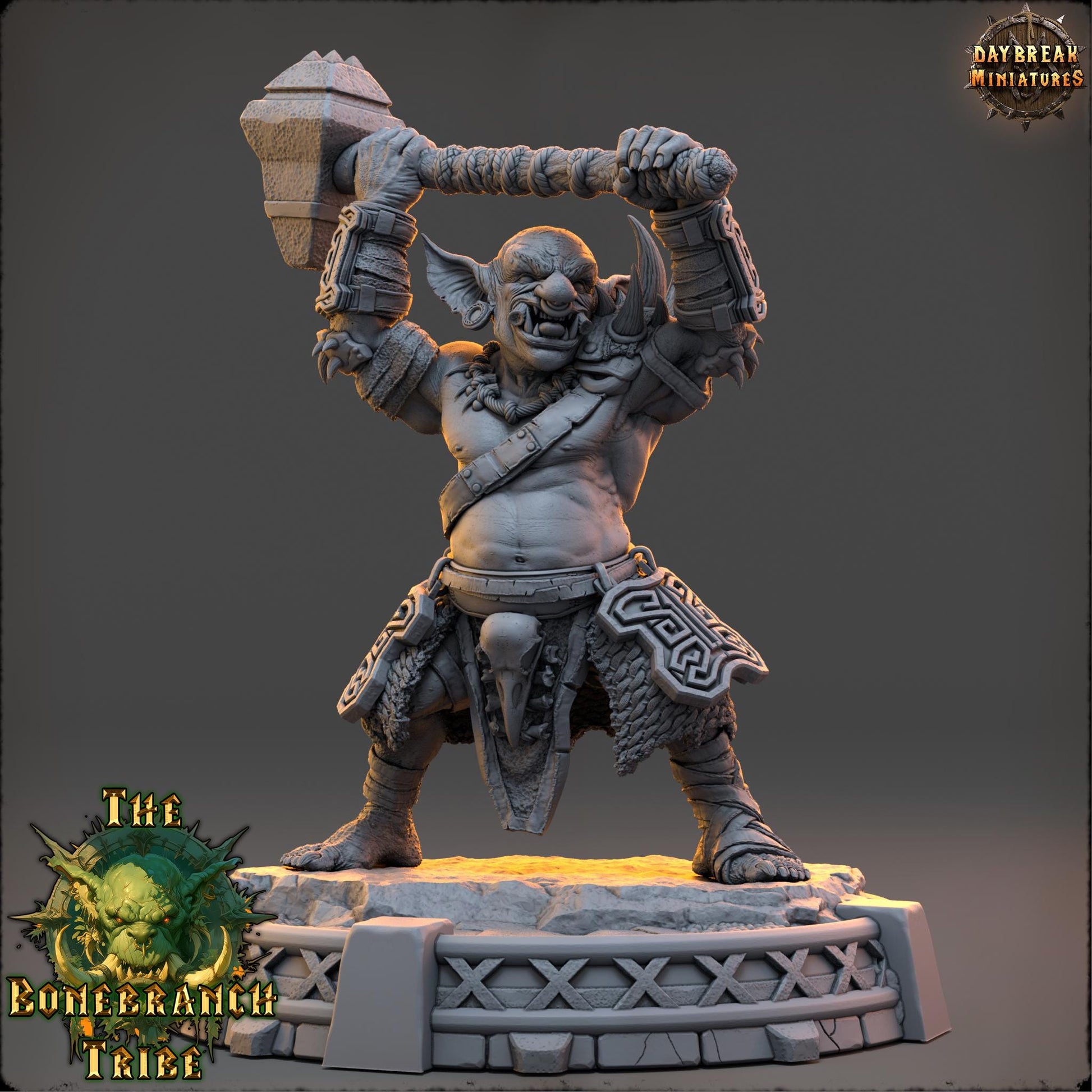 Goblin Fighter - Drogg Skullstamper | Daybreak Miniatures | 3D printed | Tabletop | Dungeons and Dragons | Wargaming | D&D