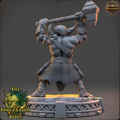 Goblin Fighter - Drogg Skullstamper | Daybreak Miniatures | 3D printed | Tabletop | Dungeons and Dragons | Wargaming | D&D