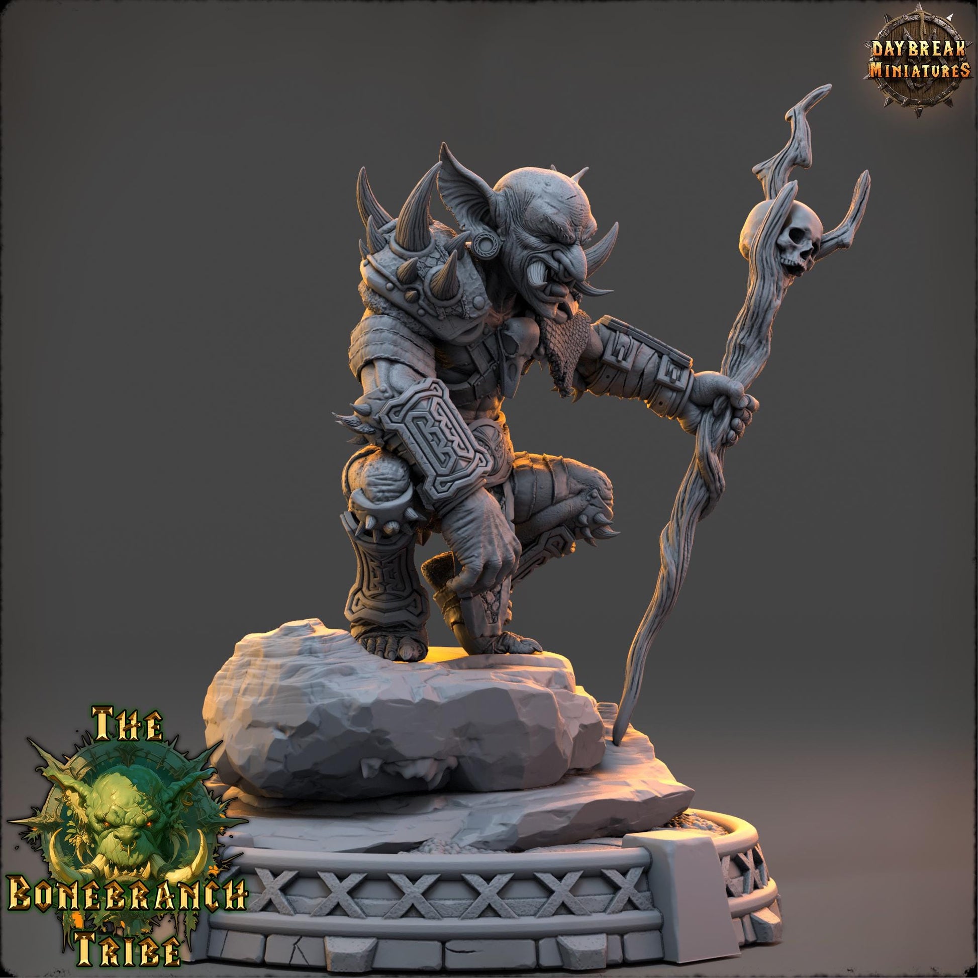 Goblin Warlock - Gnartz the Rot-Eye | Daybreak Miniatures | 3D printed | Tabletop | Dungeons and Dragons | Wargaming | D&D