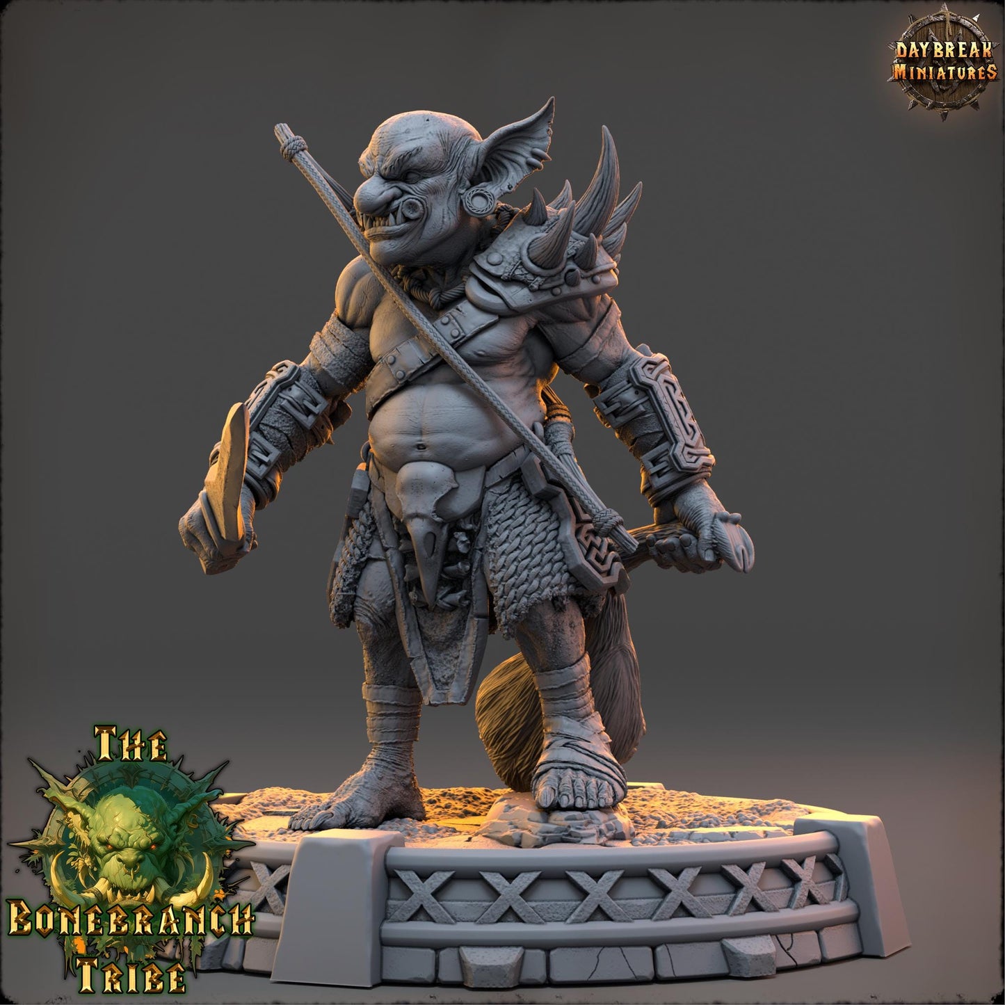 Goblin Hunter - Narkz the Hollow | Daybreak Miniatures | 3D printed | Tabletop | Dungeons and Dragons | Wargaming | D&D