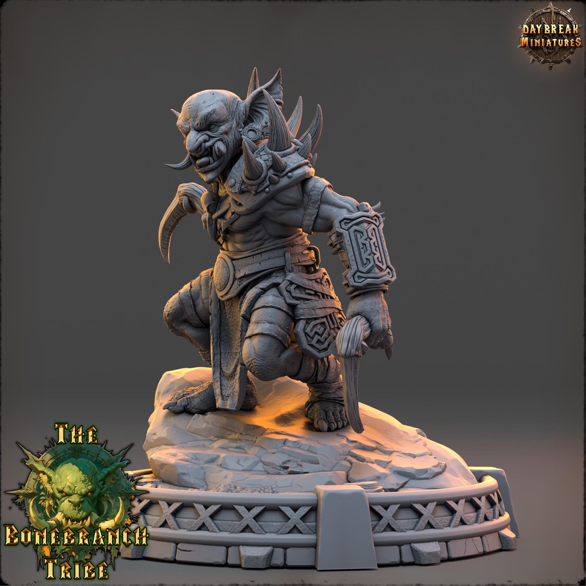 Goblin Rogue- Varka Spinechewer | Daybreak Miniatures | 3D printed | Tabletop | Dungeons and Dragons | Wargaming | D&D
