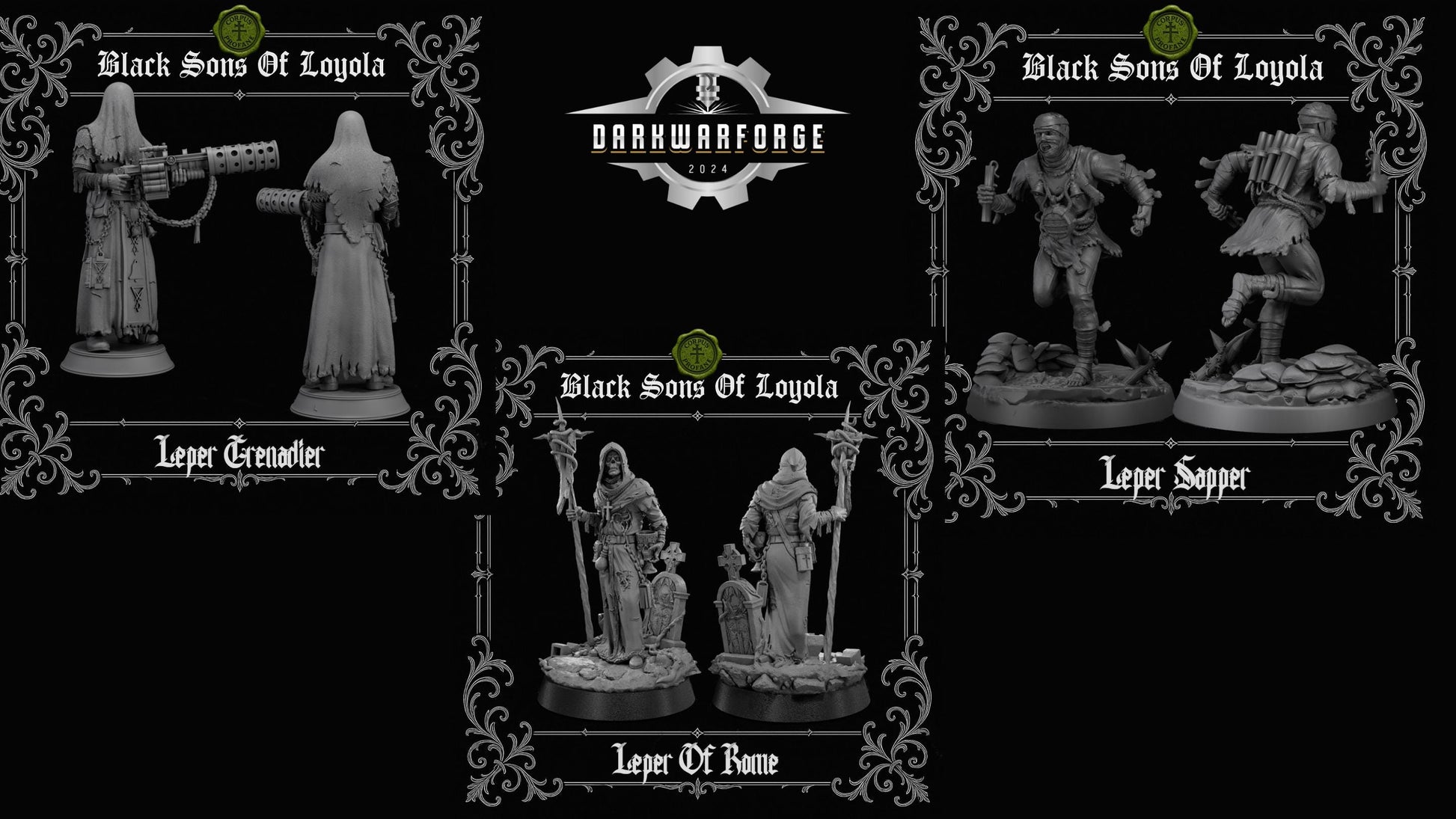 Corpus Profane bundle | Proxy Realms Gaming | Wargaming | Tabletop | 3D printed miniature | Trench Crusade compatible