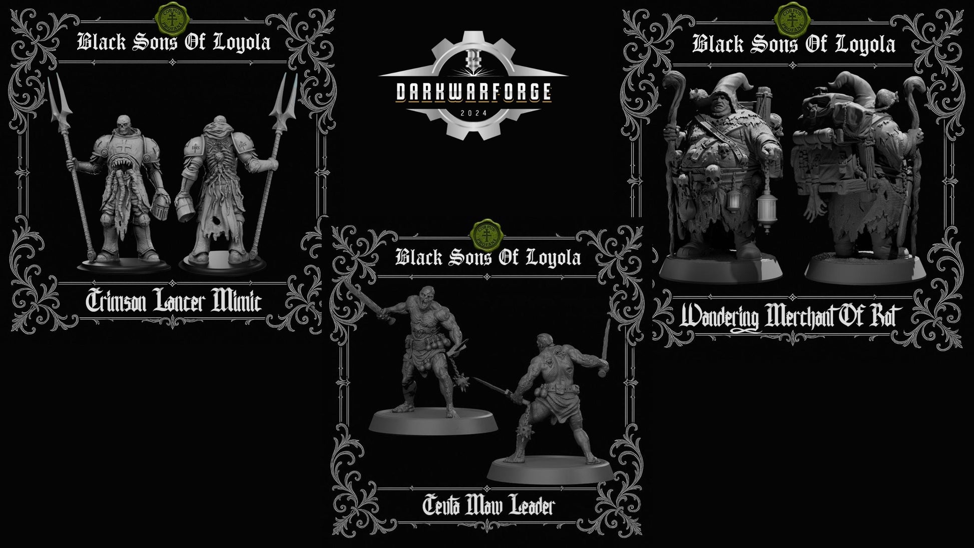 Corpus Profane bundle | Proxy Realms Gaming | Wargaming | Tabletop | 3D printed miniature | Trench Crusade compatible