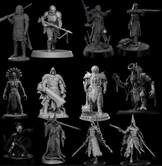 Black Sons of Loyola bundle | Proxy Realms Gaming | Wargaming | Tabletop | 3D printed miniature | Trench Crusade compatible