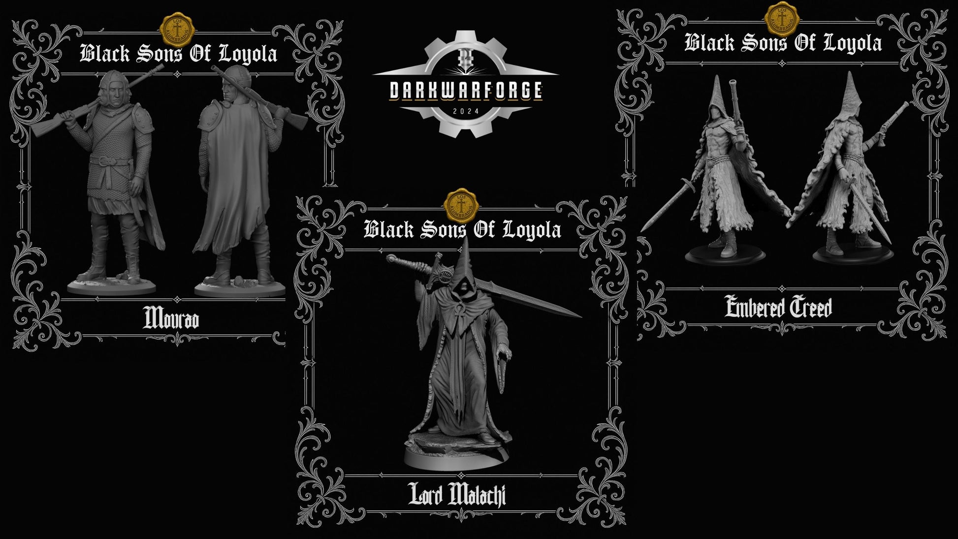 Black Sons of Loyola bundle | Proxy Realms Gaming | Wargaming | Tabletop | 3D printed miniature | Trench Crusade compatible