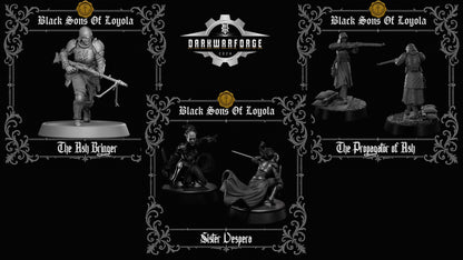 Black Sons of Loyola bundle | Proxy Realms Gaming | Wargaming | Tabletop | 3D printed miniature | Trench Crusade compatible