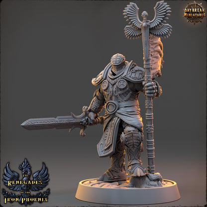 Human Figther - Capitaine Lucien du Griffon Doré | Daybreak Miniatures | 3D printed | Tabletop | Dungeons and Dragons | Wargaming | D&D