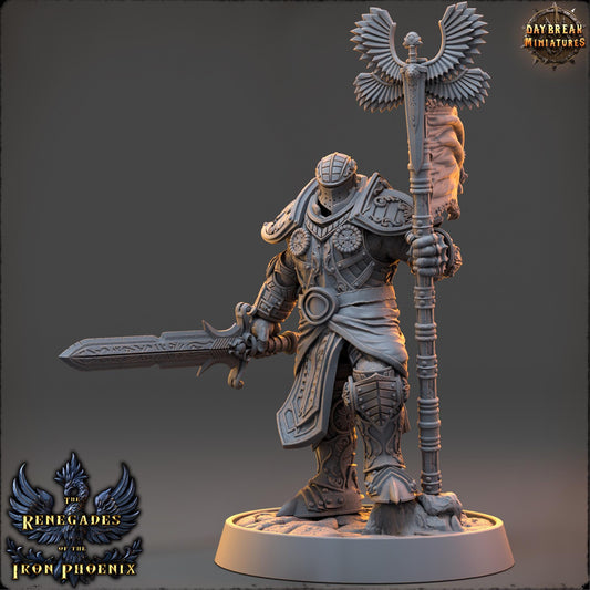Human Figther - Capitaine Lucien du Griffon Doré | Daybreak Miniatures | 3D printed | Tabletop | Dungeons and Dragons | Wargaming | D&D
