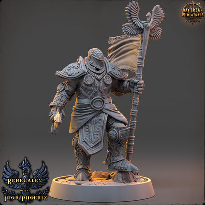 Human Figther - Capitaine Lucien du Griffon Doré | Daybreak Miniatures | 3D printed | Tabletop | Dungeons and Dragons | Wargaming | D&D