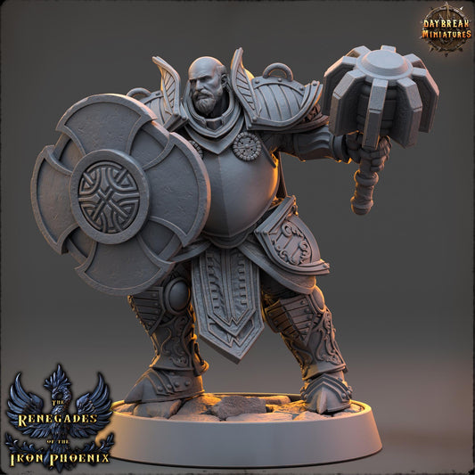 Human Figther - Hector du Cœur Vaillant | Daybreak Miniatures | 3D printed | Tabletop | Dungeons and Dragons | Wargaming | D&D