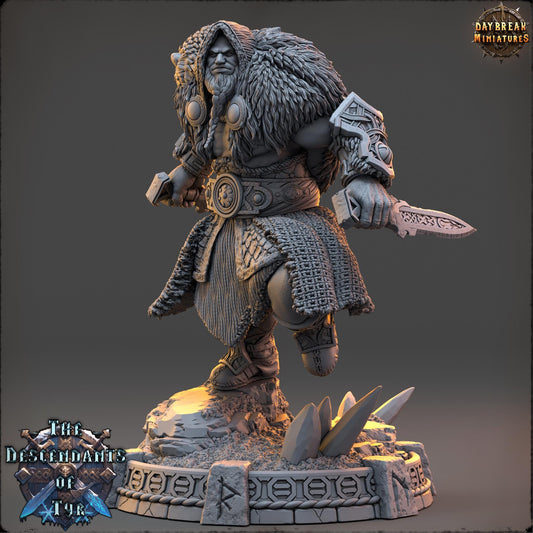 Human Assasin - Leif Ashwarden | Daybreak Miniatures | 3D printed | Tabletop | Dungeons and Dragons | Wargaming | D&D