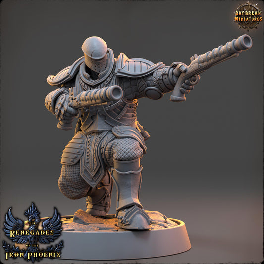 Human Gunslinger - Tancred du Cerf Blanc | Daybreak Miniatures | 3D printed | Tabletop | Dungeons and Dragons | Wargaming | D&D