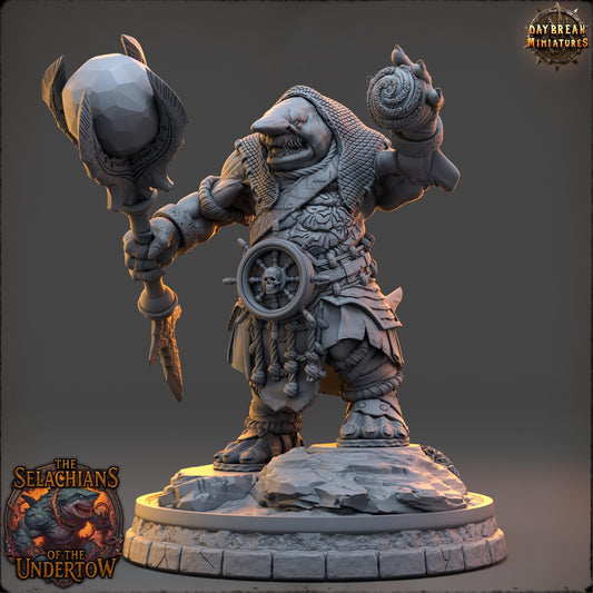 Sharkfolks - Draaleth Orn | Daybreak Miniatures | 3D printed miniature | Tabletop Games | Dungeons and Dragons | Wargaming | D&D