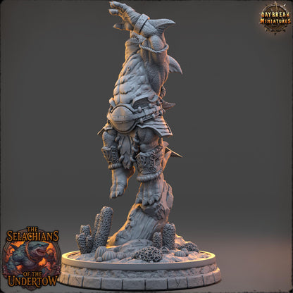 Sharkfolks - Nymor Spineslick | Daybreak Miniatures | 3D printed miniature | Tabletop Games | Dungeons and Dragons | Wargaming | D&D