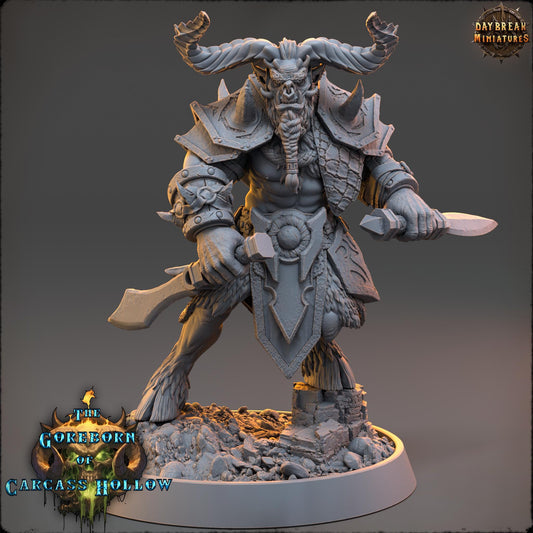 Demon Fighter - Krythar Maelkor | Daybreak Miniatures | 3D printed miniature | Tabletop Games | Dungeons and Dragons | Wargaming | D&D