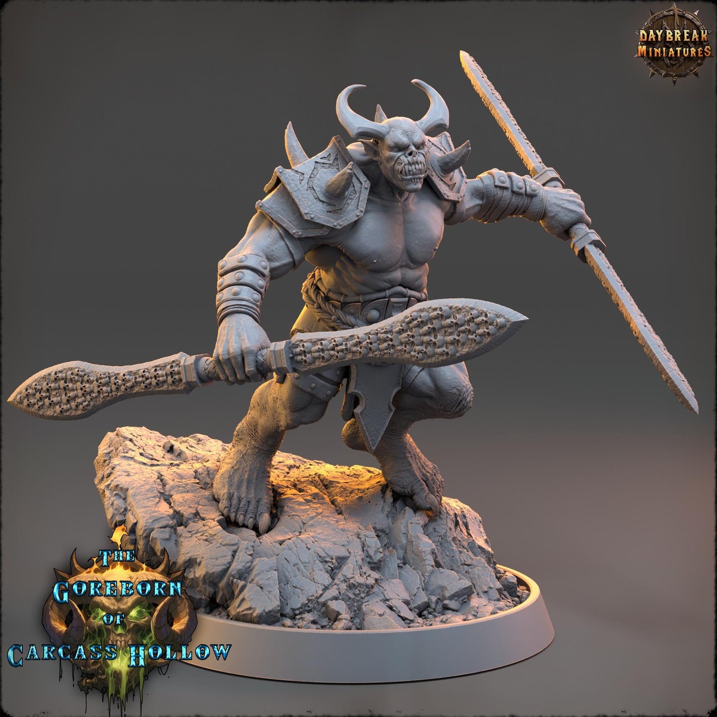 Demon Fighter - Syathar Nolko | Daybreak Miniatures | 3D printed miniature | Tabletop Games | Dungeons and Dragons | Wargaming | D&D
