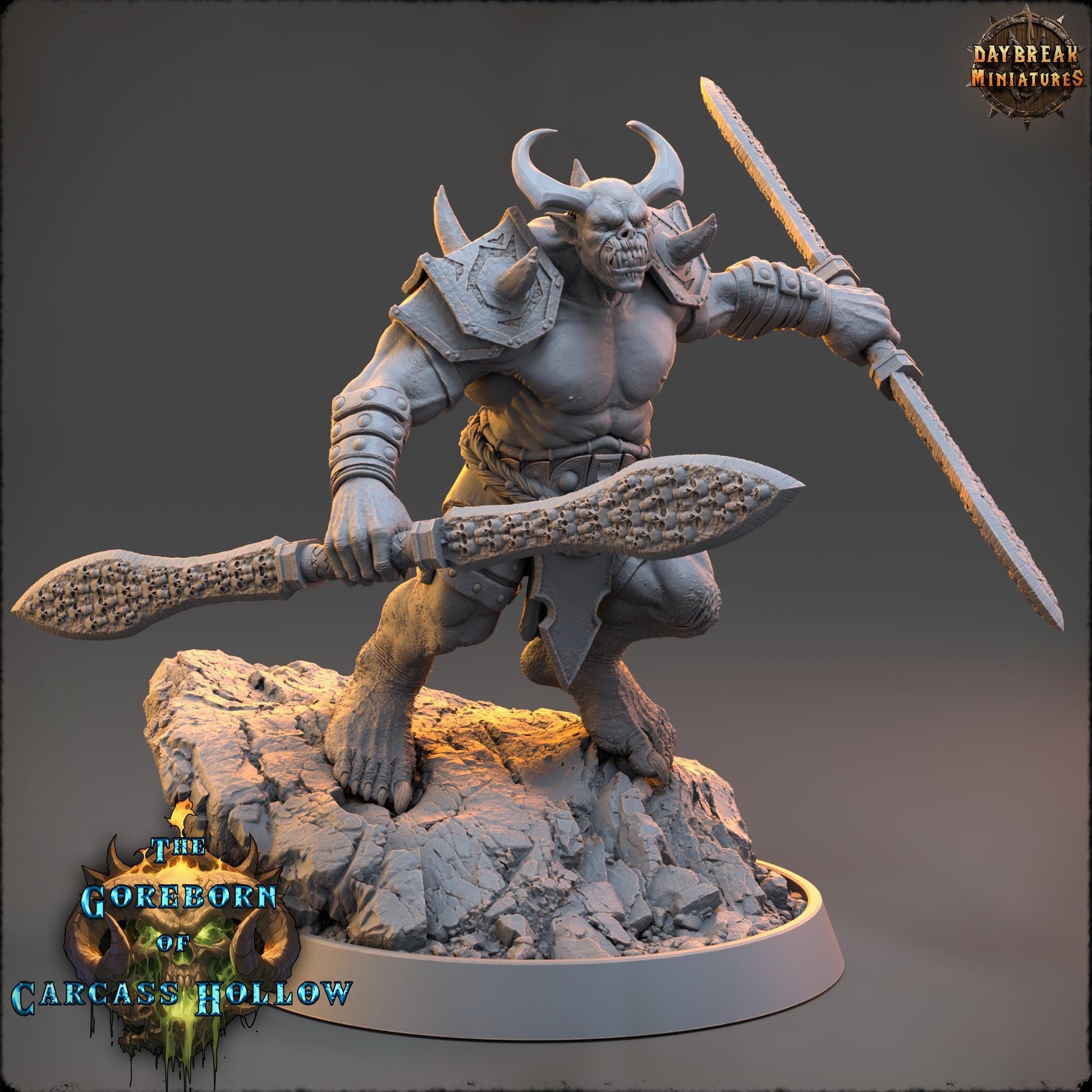 Demon Fighter - Syathar Nolko | Daybreak Miniatures | 3D printed miniature | Tabletop Games | Dungeons and Dragons | Wargaming | D&D