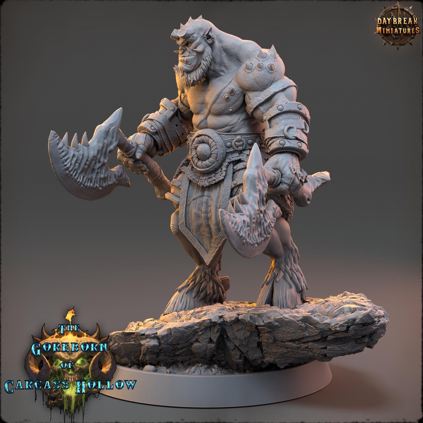 Demon Fighter - Thalrak Rynor | Daybreak Miniatures | 3D printed miniature | Tabletop Games | Dungeons and Dragons | Wargaming | D&D