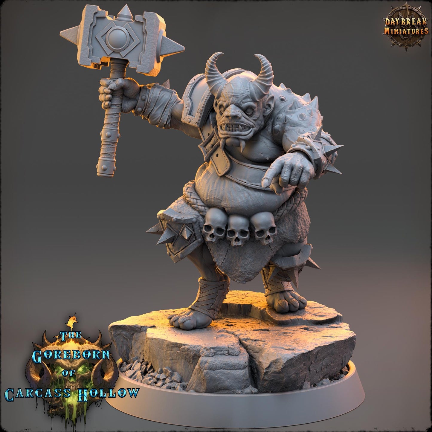 Demon Fighter - Valthor Gazz | Daybreak Miniatures | 3D printed miniature | Tabletop Games | Dungeons and Dragons | Wargaming | D&D