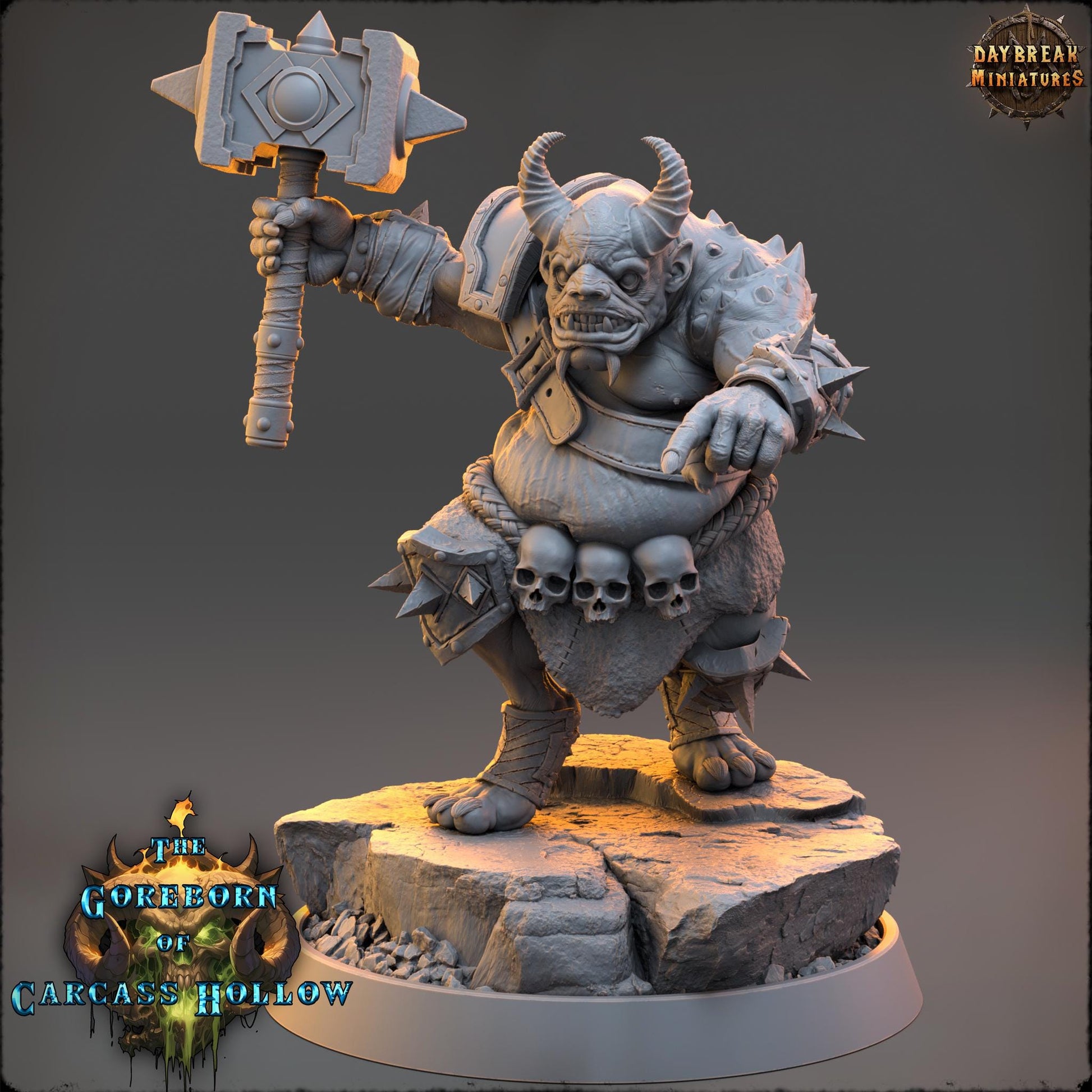 Demon Fighter - Valthor Gazz | Daybreak Miniatures | 3D printed miniature | Tabletop Games | Dungeons and Dragons | Wargaming | D&D