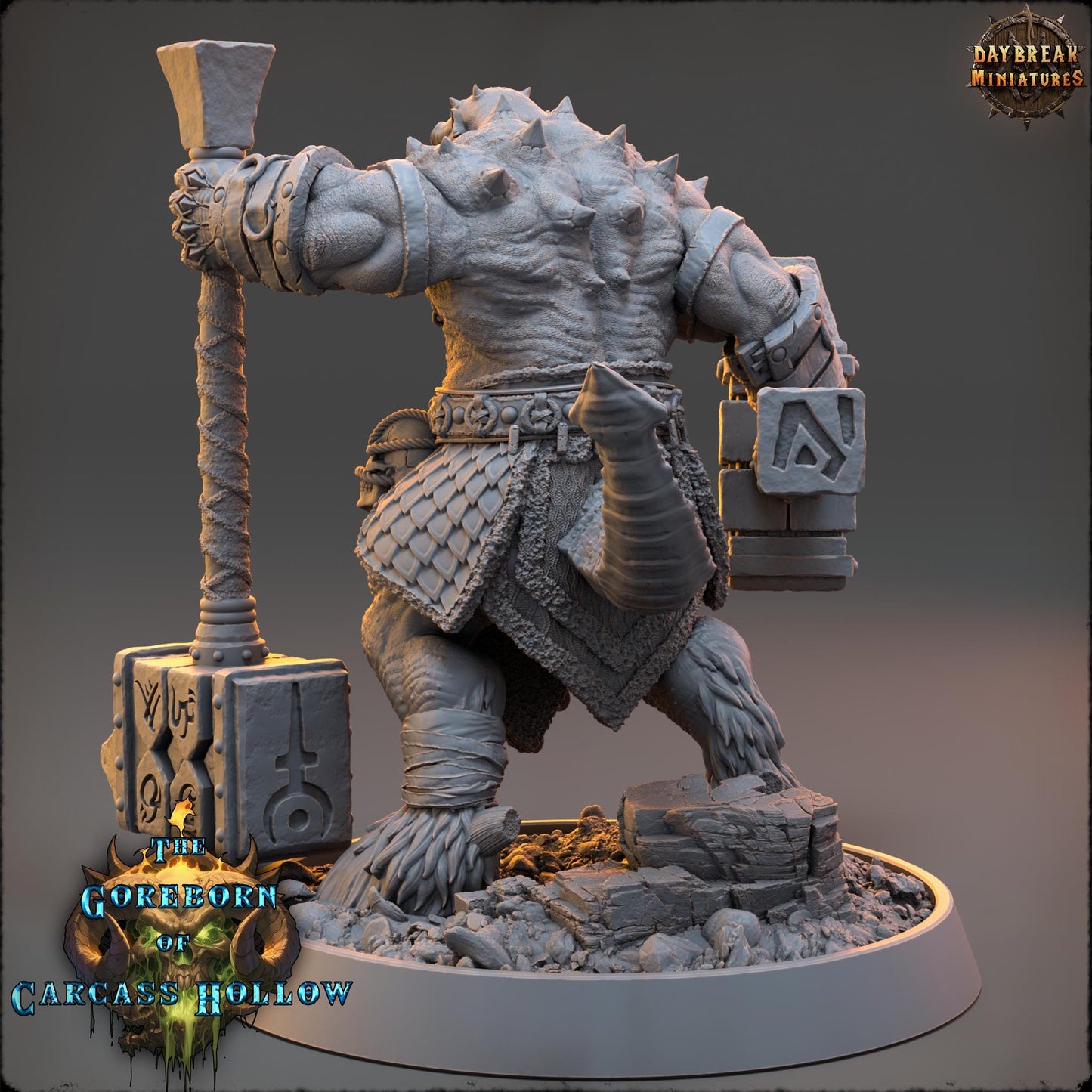 Demon Fighter - Vregosh Dooz | Daybreak Miniatures | 3D printed miniature | Tabletop Games | Dungeons and Dragons | Wargaming | D&D
