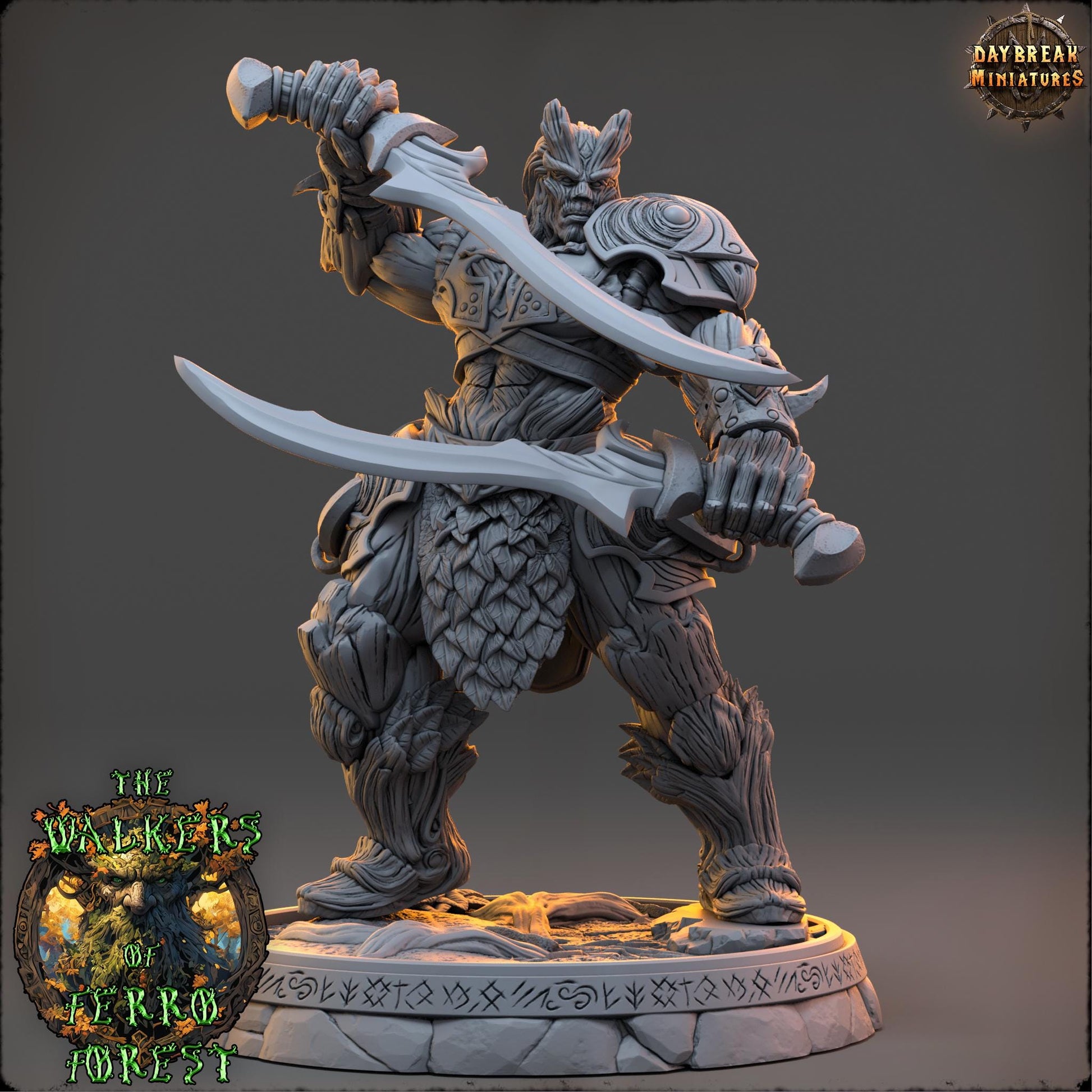 3D Printed Ent Miniature: Malrik Wraithmere - D&D Tabletop Gaming