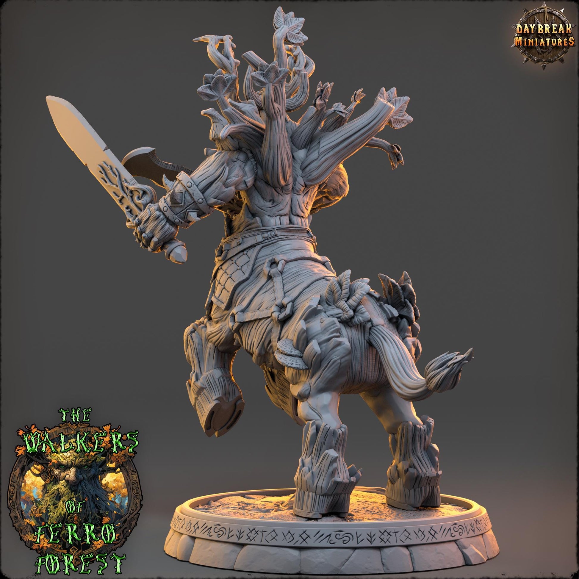 3D Printed Ent Miniature: 32mm Scale, Tabletop RPG, D&D