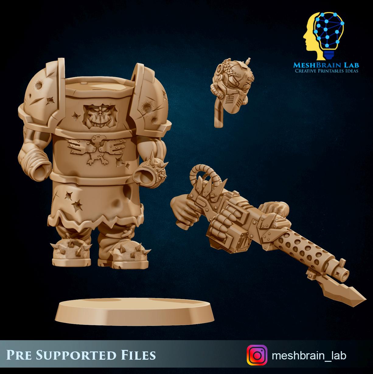Ork Commando Stealth padavan | Wargaming | Tabletop | 3D printed miniature | OPR compatible