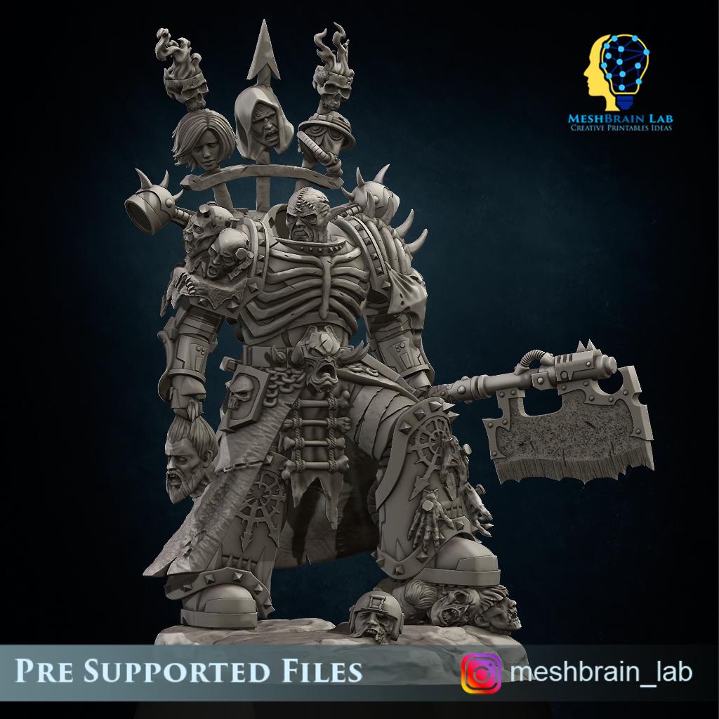 Doom Berzerker Executioner | Wargaming | Tabletop | 3D printed miniature | OPR compatible