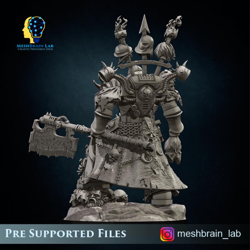 Doom Berzerker Executioner | Wargaming | Tabletop | 3D printed miniature | OPR compatible