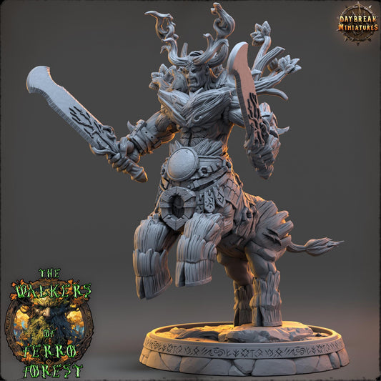 Ent Warrior - Ritter Teryn Eldershade | Daybreak Miniatures | 3D printed miniature | Tabletop Games | Dungeons and Dragons | Wargaming | D&D