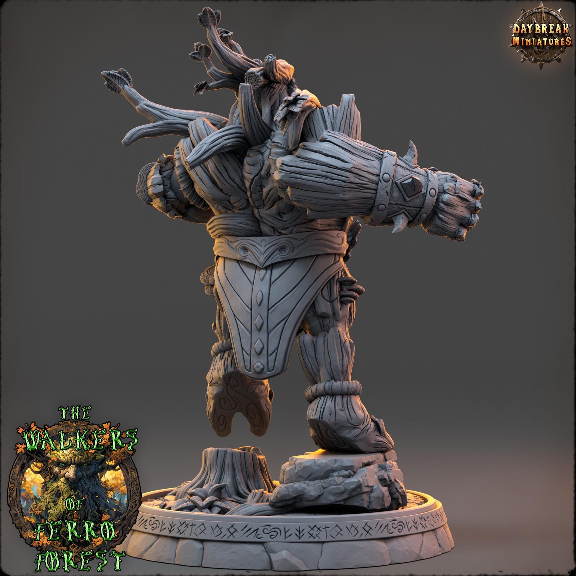 Ent Brawler - Zareth Thornveil | Daybreak Miniatures | 3D printed miniature | Tabletop Games | Dungeons and Dragons | Wargaming | D&D