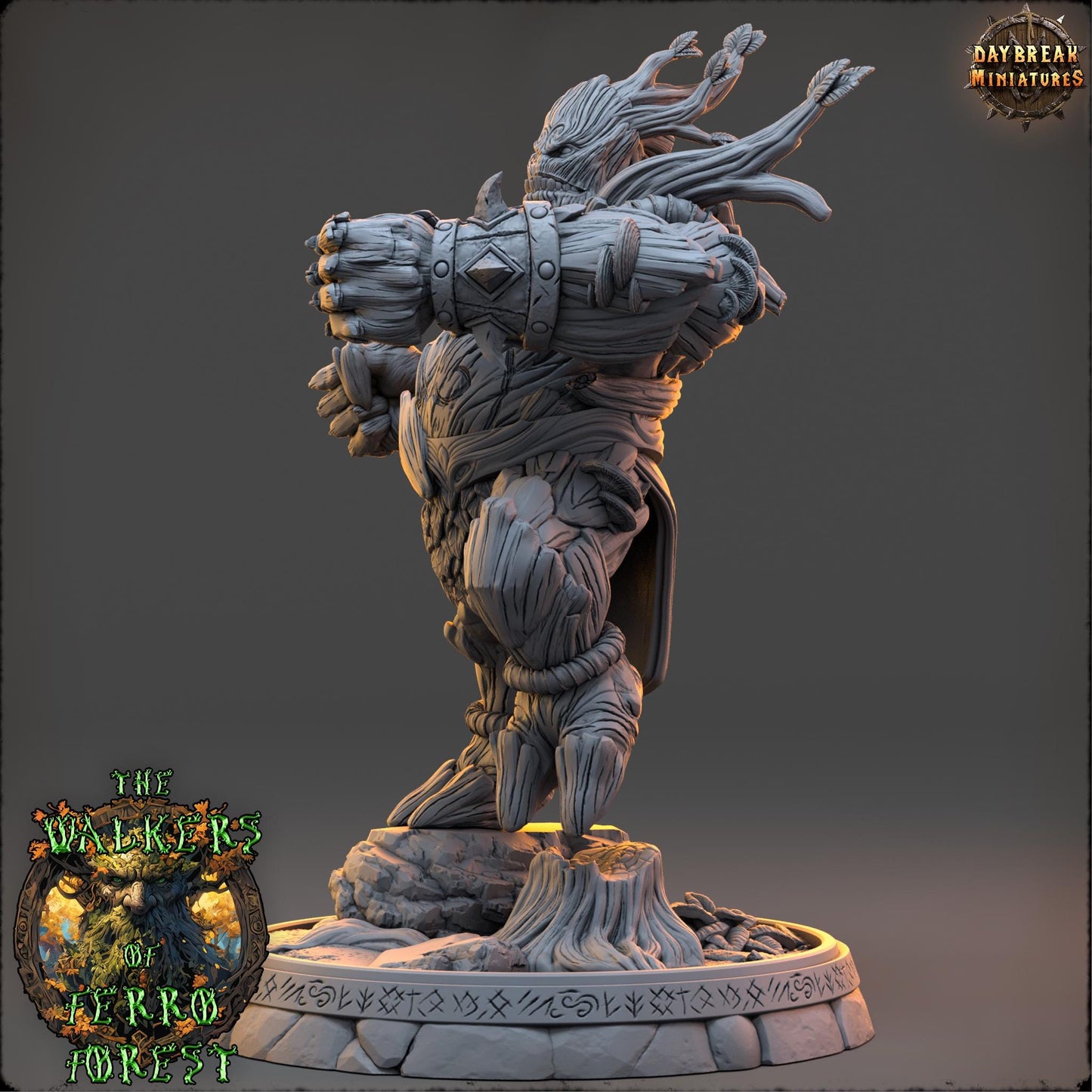 Ent Brawler - Zareth Thornveil | Daybreak Miniatures | 3D printed miniature | Tabletop Games | Dungeons and Dragons | Wargaming | D&D