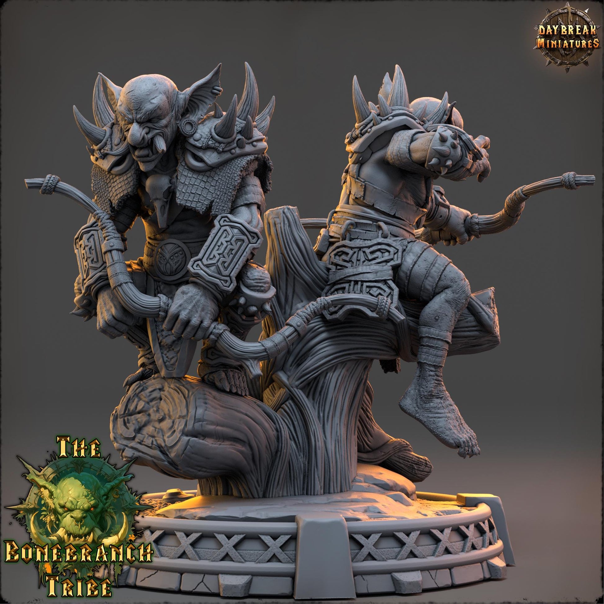 Goblin Archer - Brothers Mizzik and Hazza Skulker | Daybreak Miniatures | 3D printed | Tabletop | Dungeons and Dragons | Wargaming | D&D