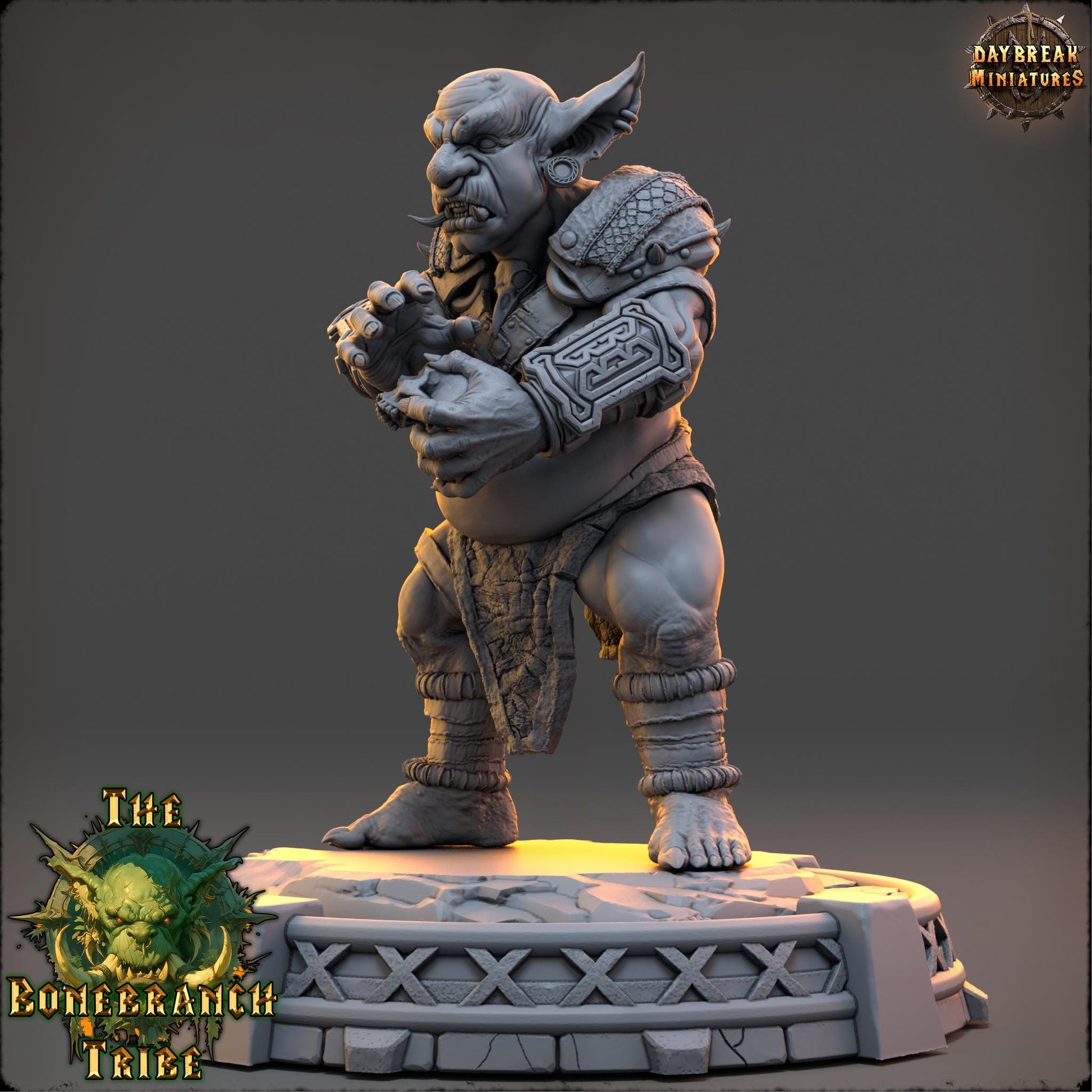 Goblin Brawler - Grubla Gutbrew | Daybreak Miniatures | 3D printed | Tabletop | Dungeons and Dragons | Wargaming | D&D