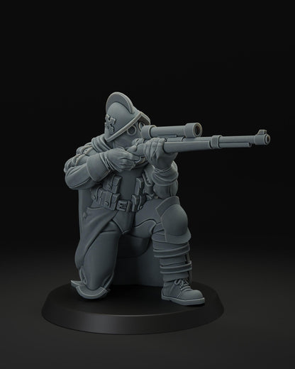 Papal Sniper | JK Remo | Wargaming | Tabletop | 3D printed miniature | Trench Crusade compatible | Pilgrim